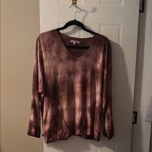 Women's Tie-Dye Long Sleeve Light Sweater